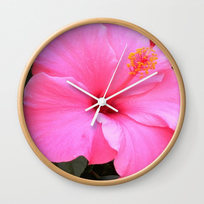 Hot pink Wall Clock