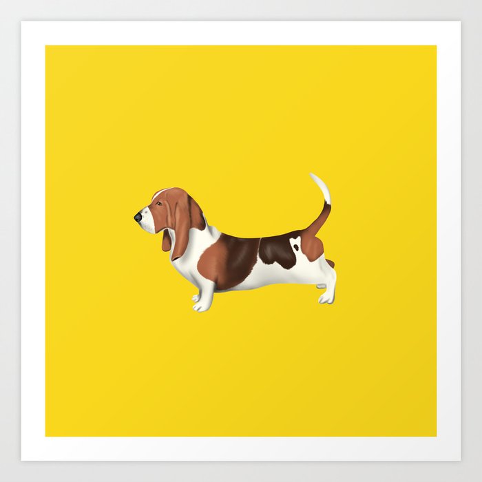 Yellow basset hound sales