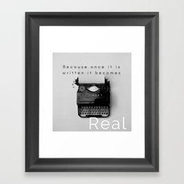 Once it is written Framed Art Print