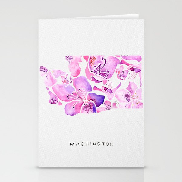 Washington State Rhododendron Stationery Cards