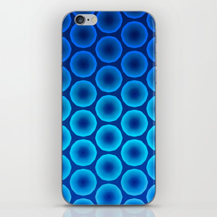 Bold Ombre Spheres Blue iPhone Skin