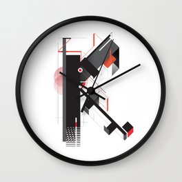 Abstract K Wall Clock