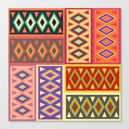 Africa Multicolored Canvas Print