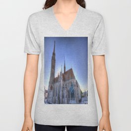 Mathias Church Budapest V Neck T Shirt