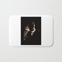 Tommy Shelby Smoking a Cigarette Bath Mat | Tvseries, Black, Peaky, Dark, Tvshow, Thomasshelby, Thomas, Tommyshelby, Graphicdesign 