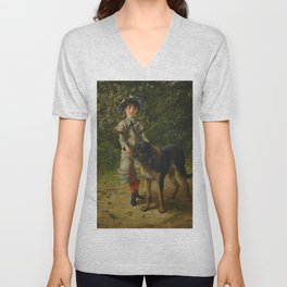 The Favorite Pet - Edgar Bundy V Neck T Shirt
