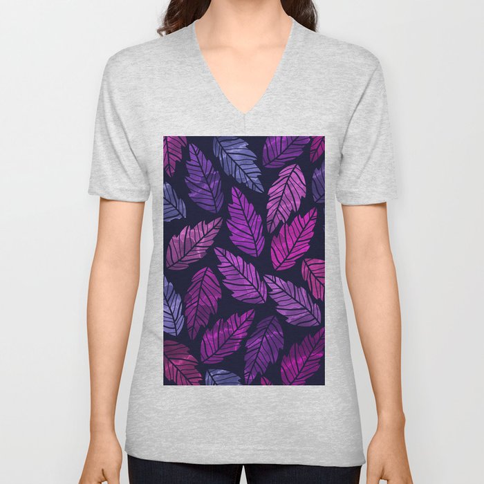 Colorful leaves III V Neck T Shirt