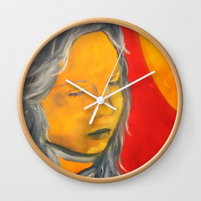 Sun On My Face Wall Clock By Perfectlyhaute