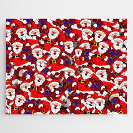 Santa Christmas Pattern Design Jigsaw Puzzle