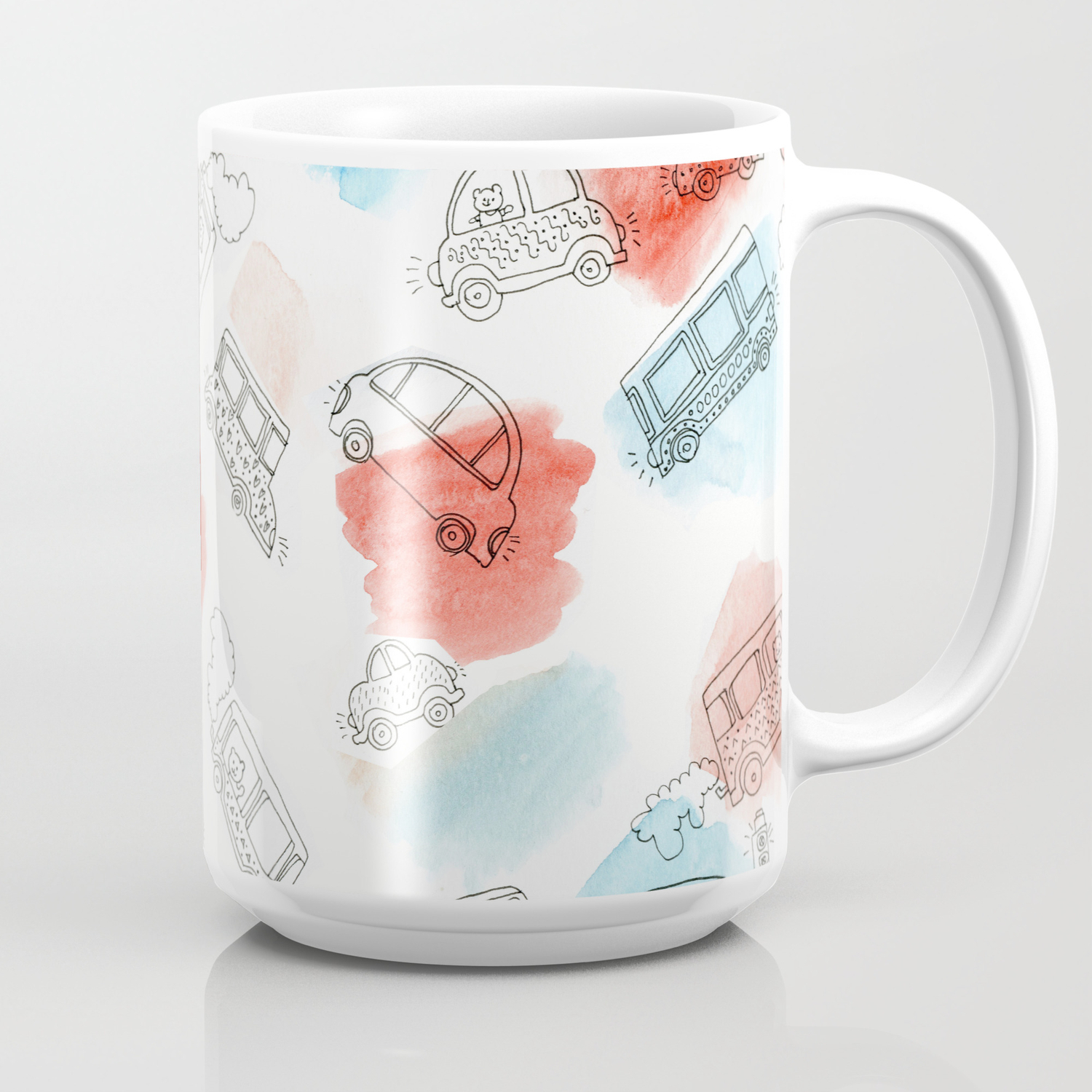 Cute Car Design Coffee Mug By Ursulapopit Society6