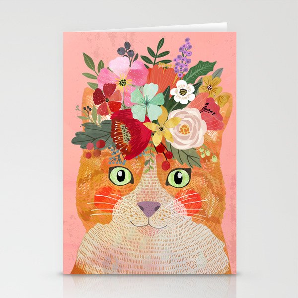 Ginger cat Stationery Cards