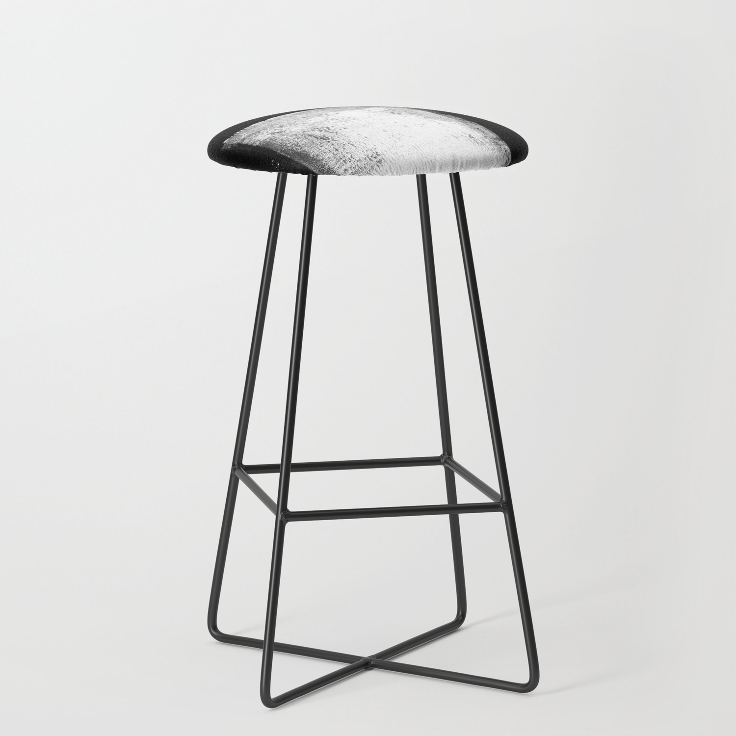 Black And White Minimalist Abstract, Rectangle Bar Stools