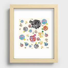 CANDY POP rainbow CANDY ROSE Recessed Framed Print