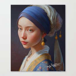 girl with a pearl earring Canvas Print