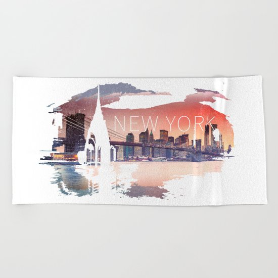 New York Beach Towel