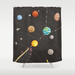 Space Pool Shower Curtain