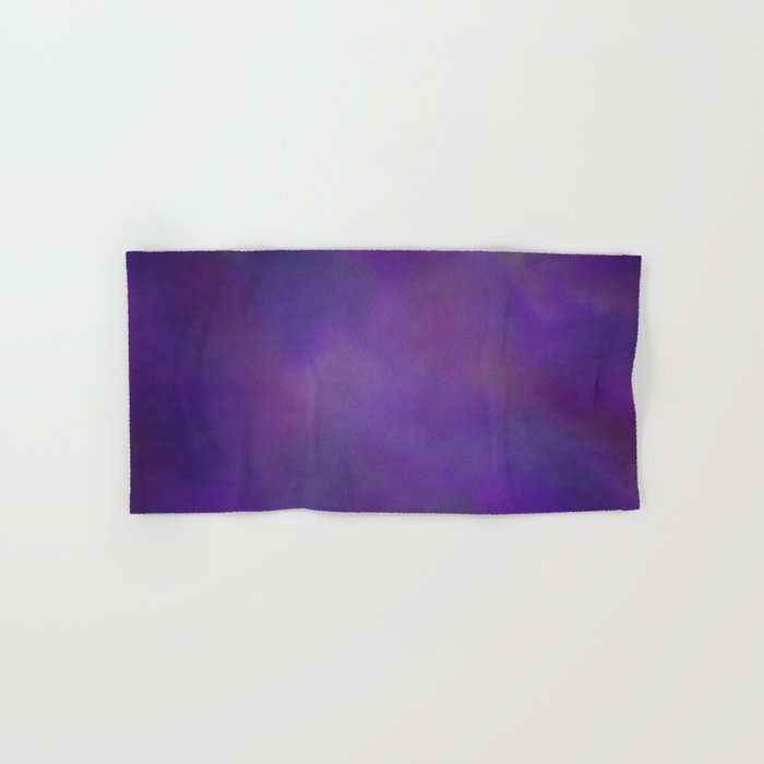 Abstract Soft Watercolor Gradient Ombre Blend 14 Dark Purple and Light Purple Hand & Bath Towel