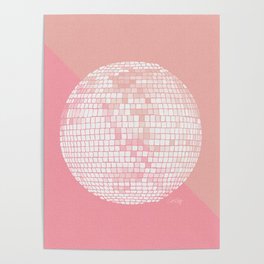 Disco Ball – Blush Poster