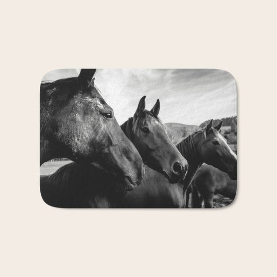 Horse heads Bath Mat