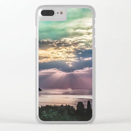 Cloudy sunrise Clear iPhone Case