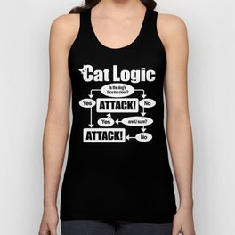 Cat Logic: Attack! Tank Top