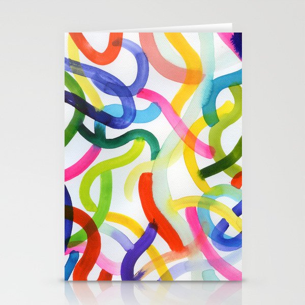 abstract waves Stationery Cards