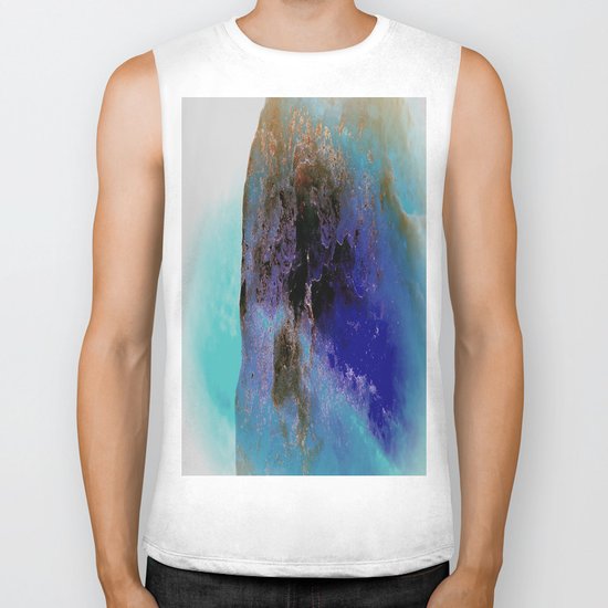 abstract world Biker Tank