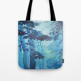 Blue Firefly Forest Tote Bag