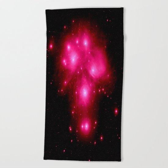 constellation : 7 Sisters of Pleiades Beach Towel
