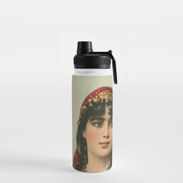 vintage portrait of ethnic woman  Water Bottle