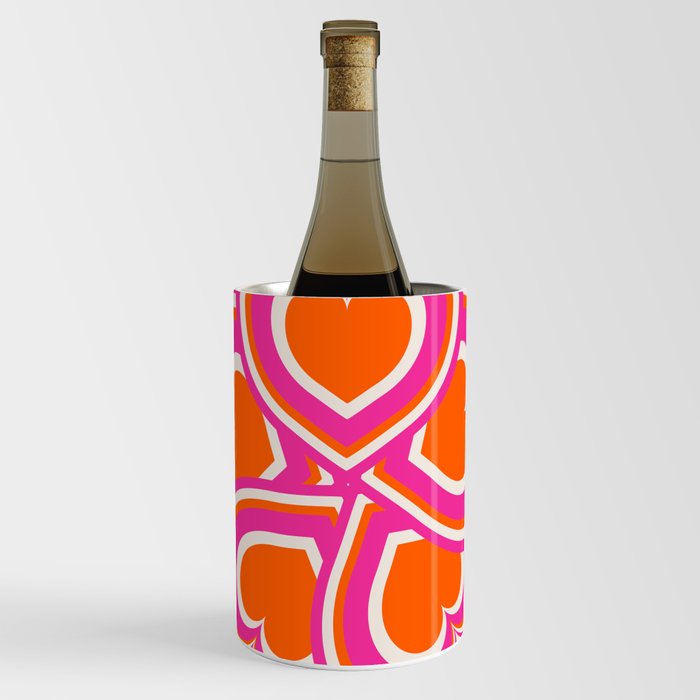 valentine hearts retro 2 Wine Chiller