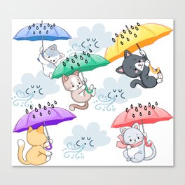 Cats Bad Weather Canvas Print