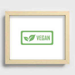 organic Vegetarian friendly Recessed Framed Print