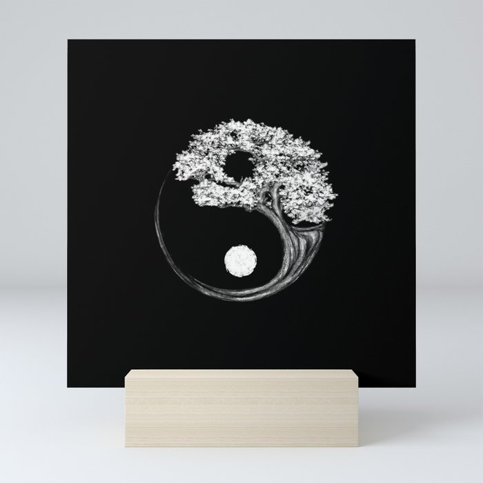 Yin Yang Tree Mini Art Print