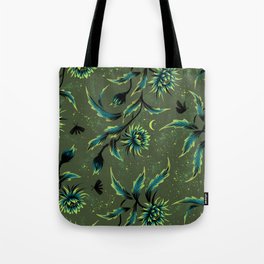 Queen of the Night - Green Tote Bag