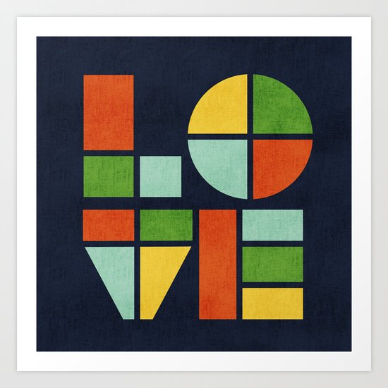 Love is Art Print