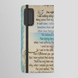 Footprints In The Sand Android Wallet Case