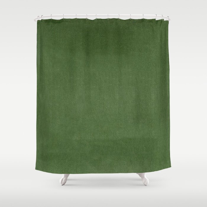 Sage Green Velvet texture Shower Curtain