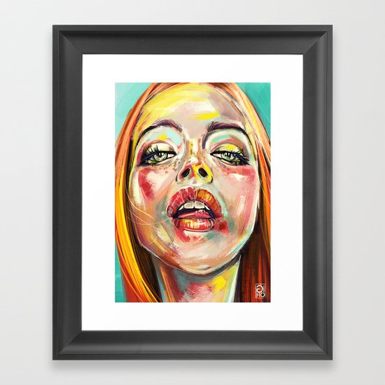 Summer Glowing Framed Art Print
