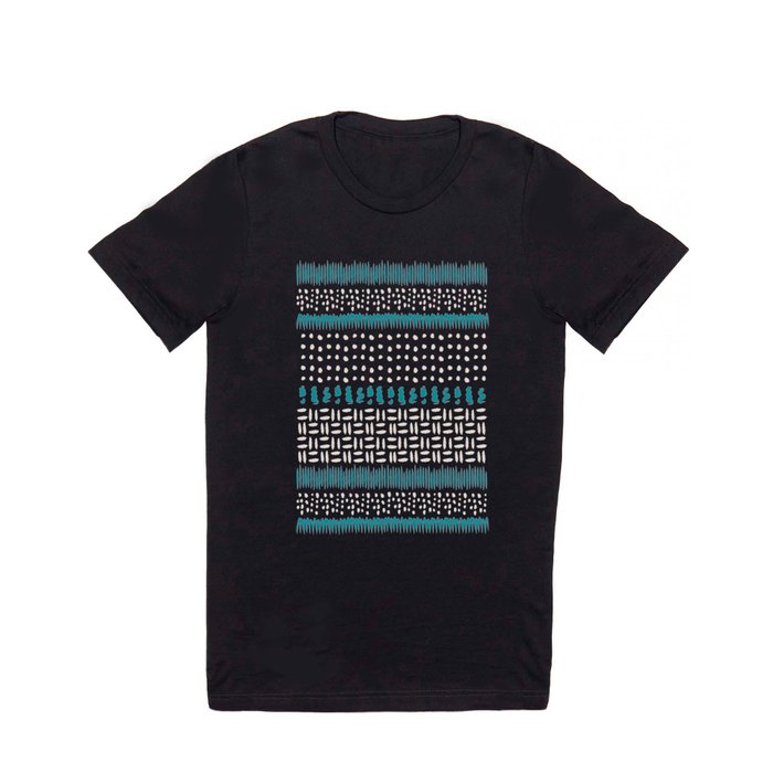 Dots, spots and zigzags pattern T Shirt