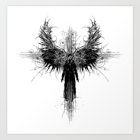 Particles and Angels Art Print