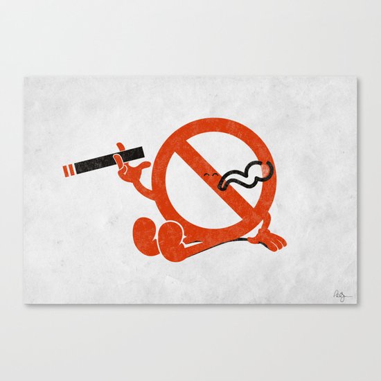Smoke Break Canvas Print