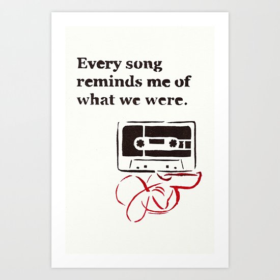Love Mix Tape Art Print
