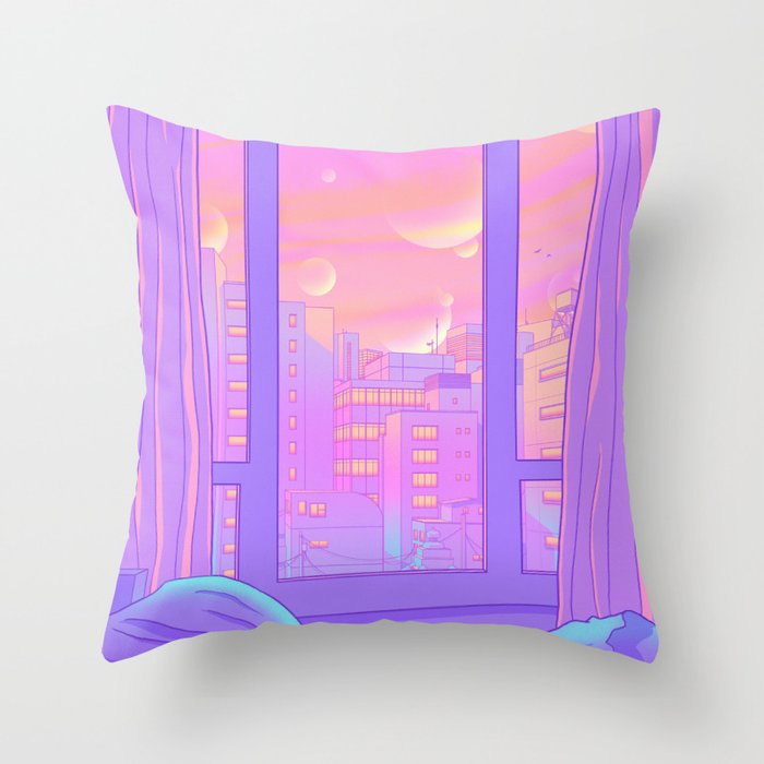 Housewarming Summer View Throw Pillow