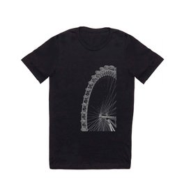 Ferris Wheel (Black and White) T Shirt