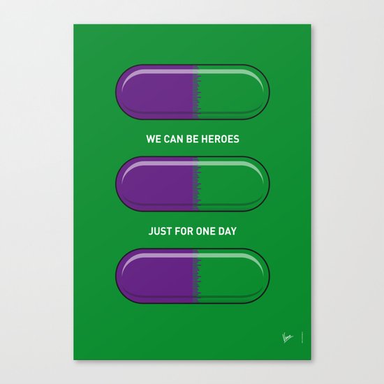 My SUPERHERO PILLS - The Hulk Canvas Print