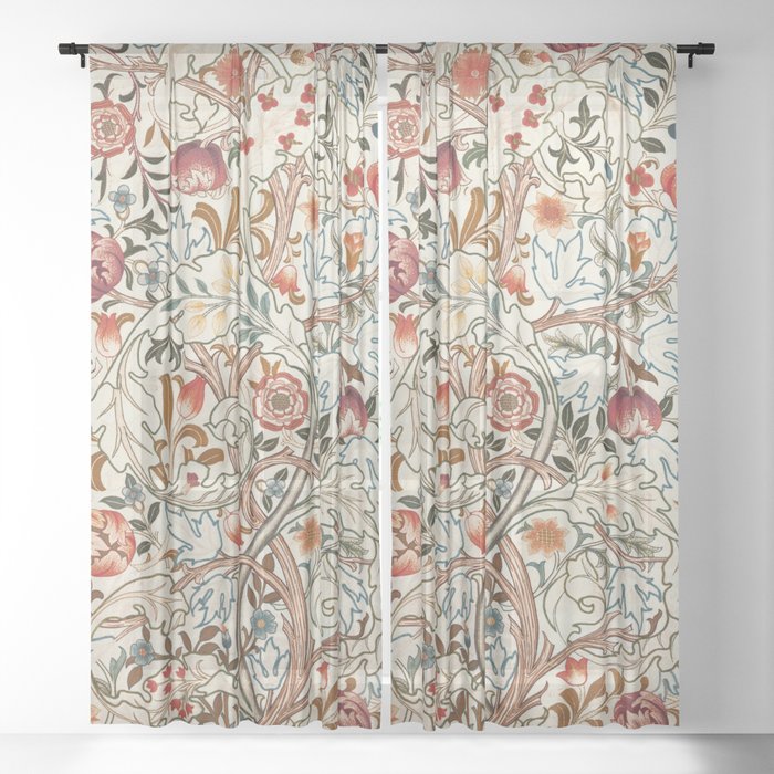 William Morris "Acanthus portière" Sheer Curtain