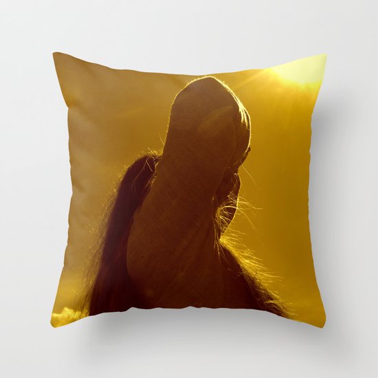 This is the birthday of the sun Throw Pillow