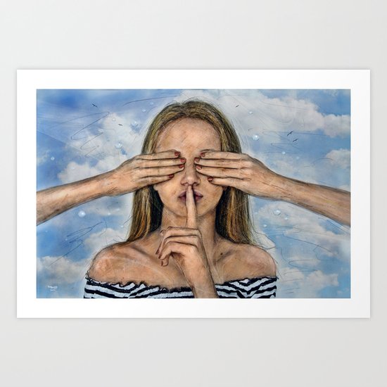 Silence in the Dark Art Print
