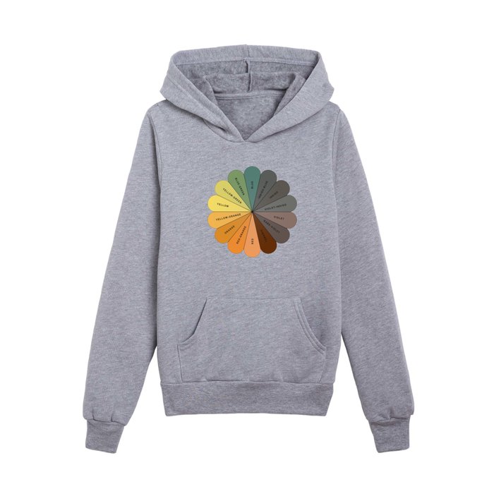 A vintage-wash remake of detail of Chromatic Colors..., Babbitt, 1878 Kids Pullover Hoodie